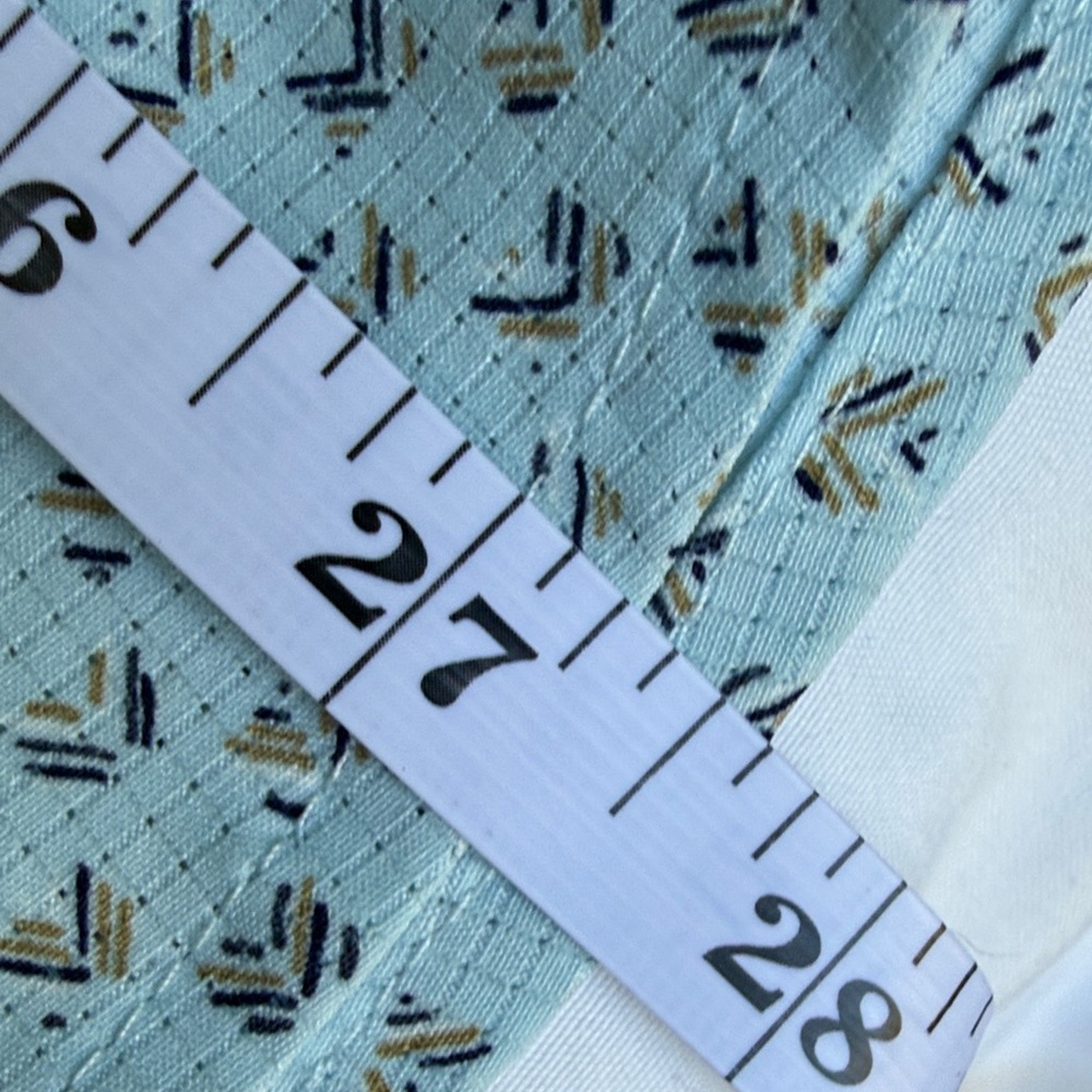 Men's Sky Blue Patterned Casual Shirt - Picture 4 of 4